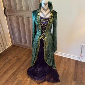 Disney Hocus Pocus Winifred Sanderson witch gown womens medium medieval costume